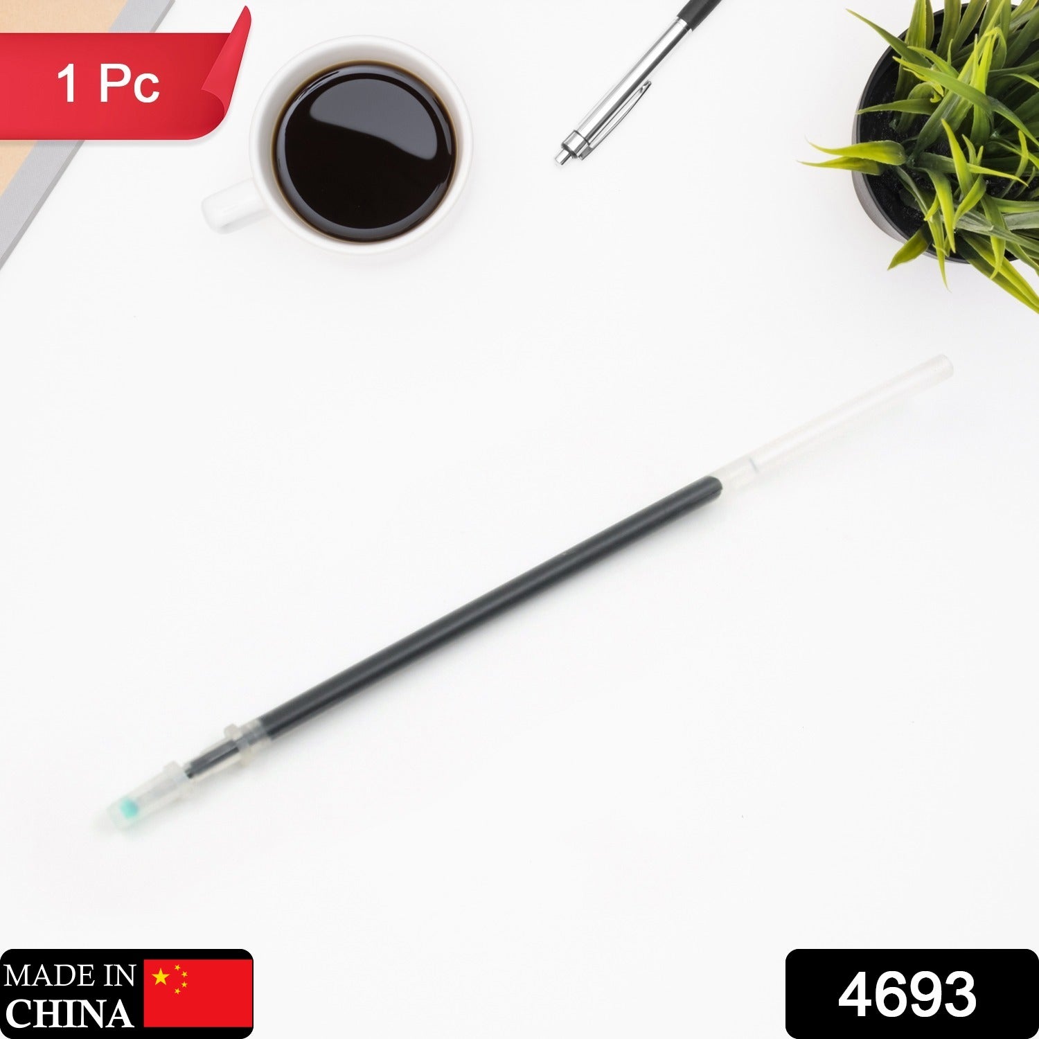 Black Pen Refill All Round Ball Pen Refill Smooth Writing Pen Refill all Pen Suitable (1 Pc / 10 Pc)