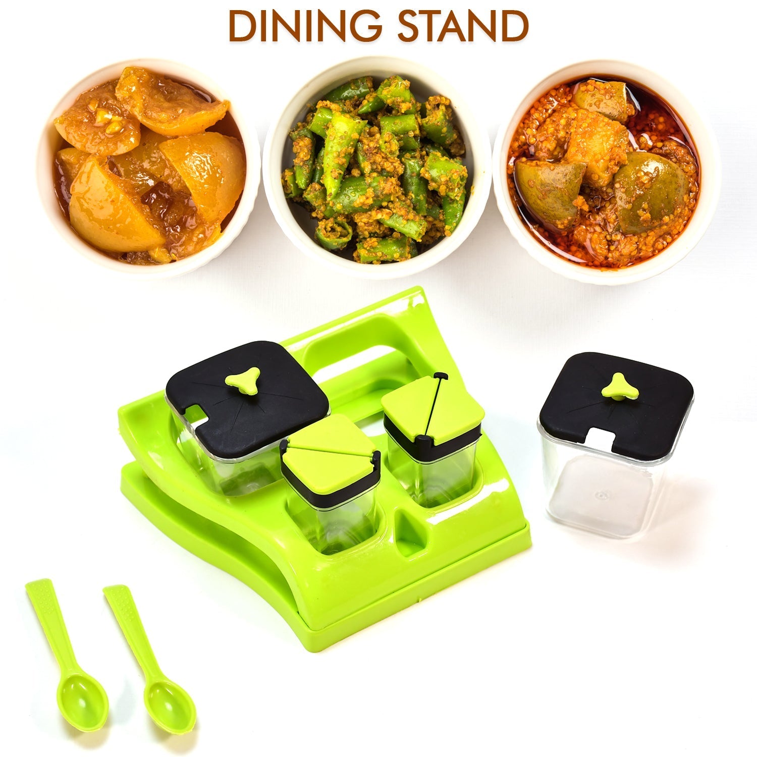 ﻿0078A Plastic Aachar pickle container/ chutney/ Mukhwas tray/ Masala tray Dinning Spice stand 