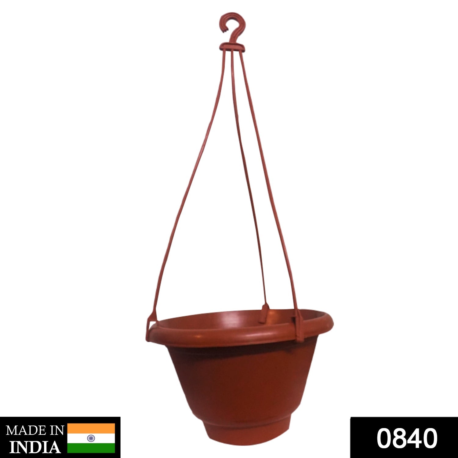 0840 Hanging Flower Pot with Hanging Roap 