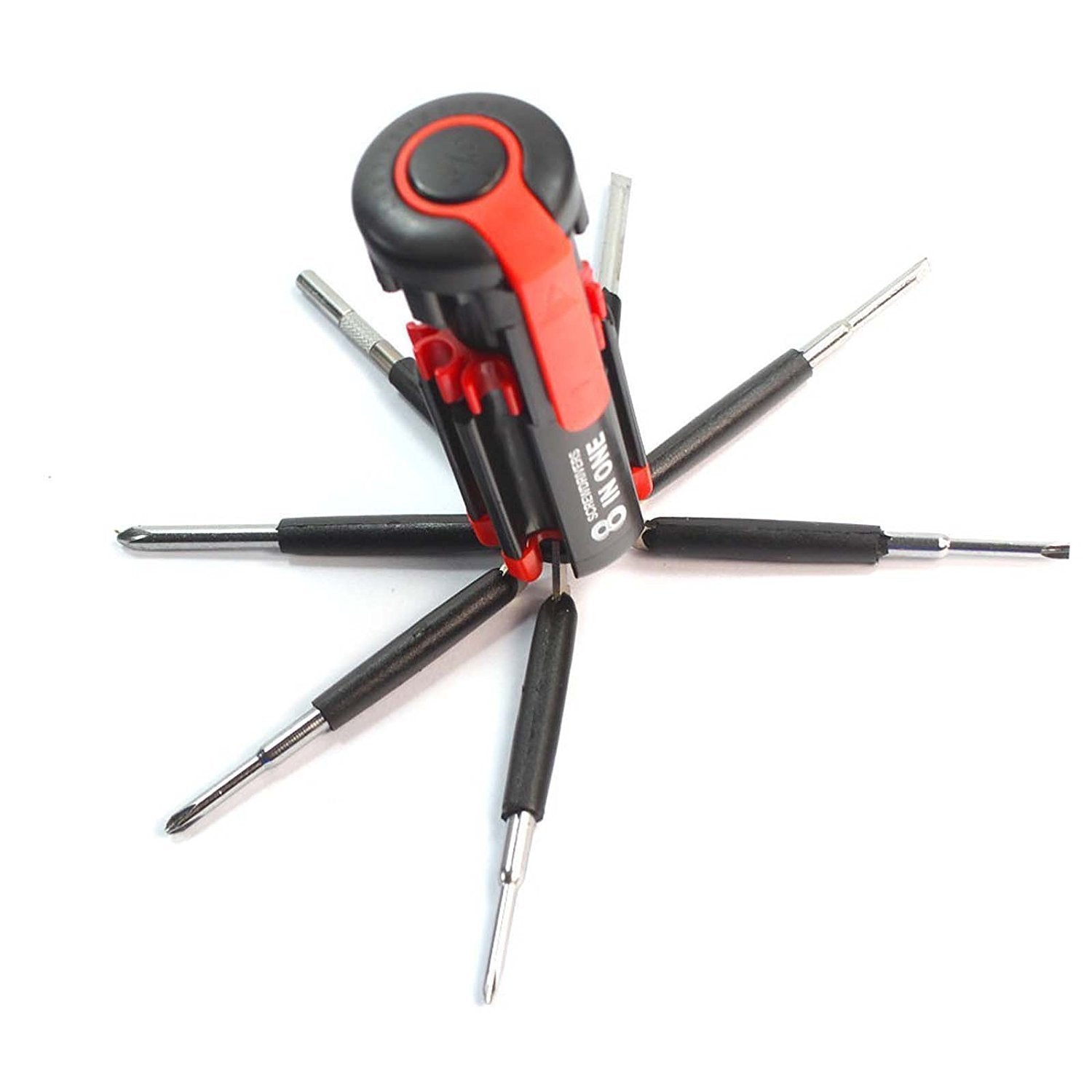 8 in 1 Multi-Function Screwdriver Kit with LED Portable Torch 
