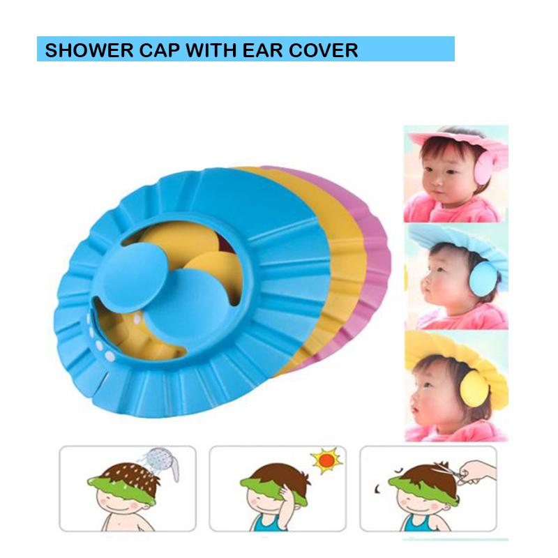 0378 Adjustable Safe Soft Baby Shower cap REDBUY ENTERPRISES