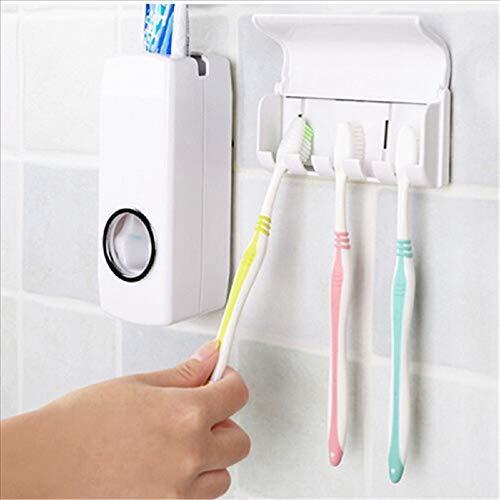 174 Toothpaste Dispenser & Tooth Brush Holder REDBUY ENTERPRISES WITH BZ LOGO