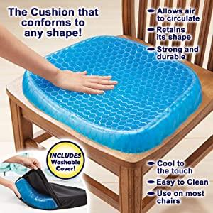 219 Cushion Seat Flex Pillow, Gel Orthopedic Seat Cushion Pad (Egg Sitter) 