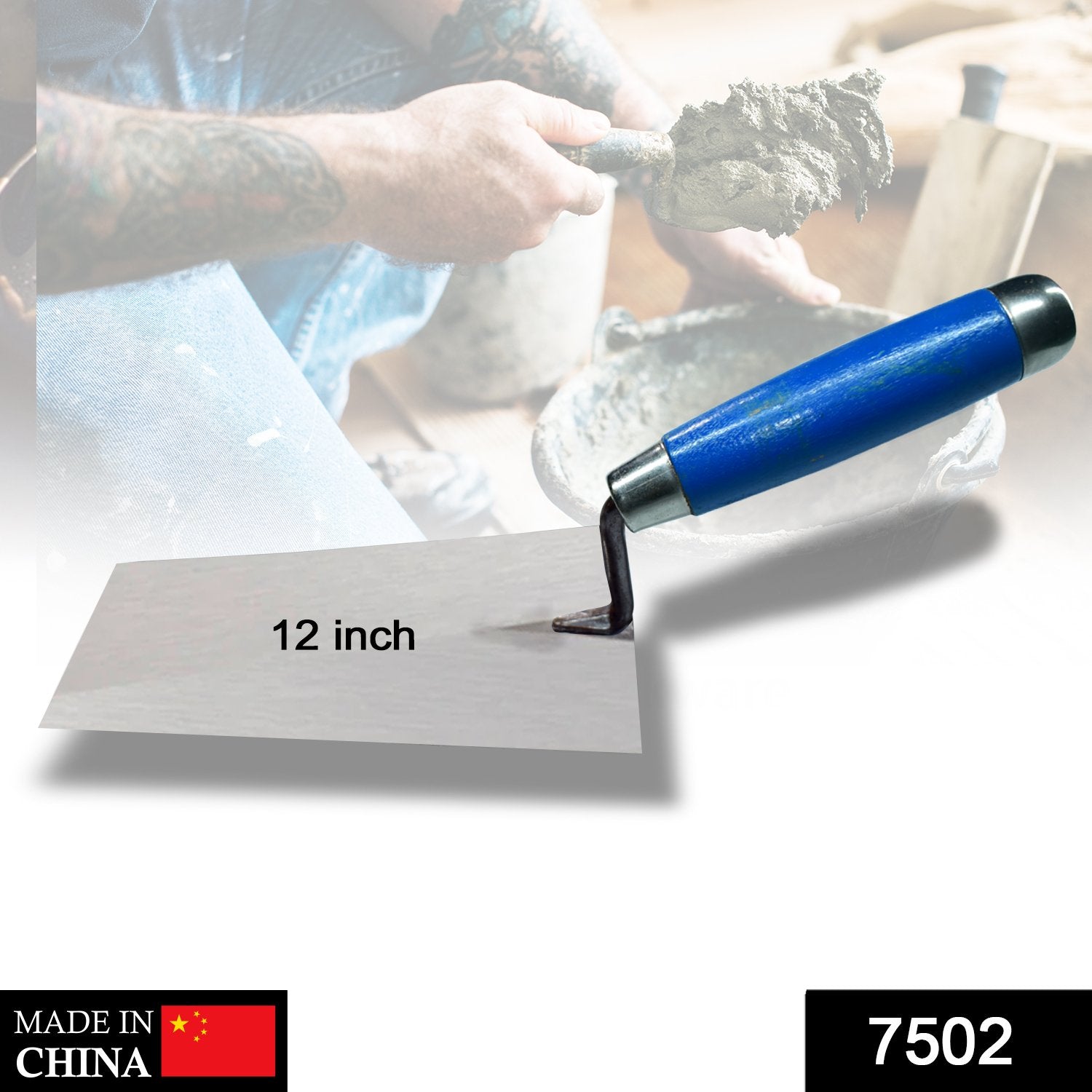 7502 Professional Render Plastering Trowel, Smooth Trowel 12 Inch 