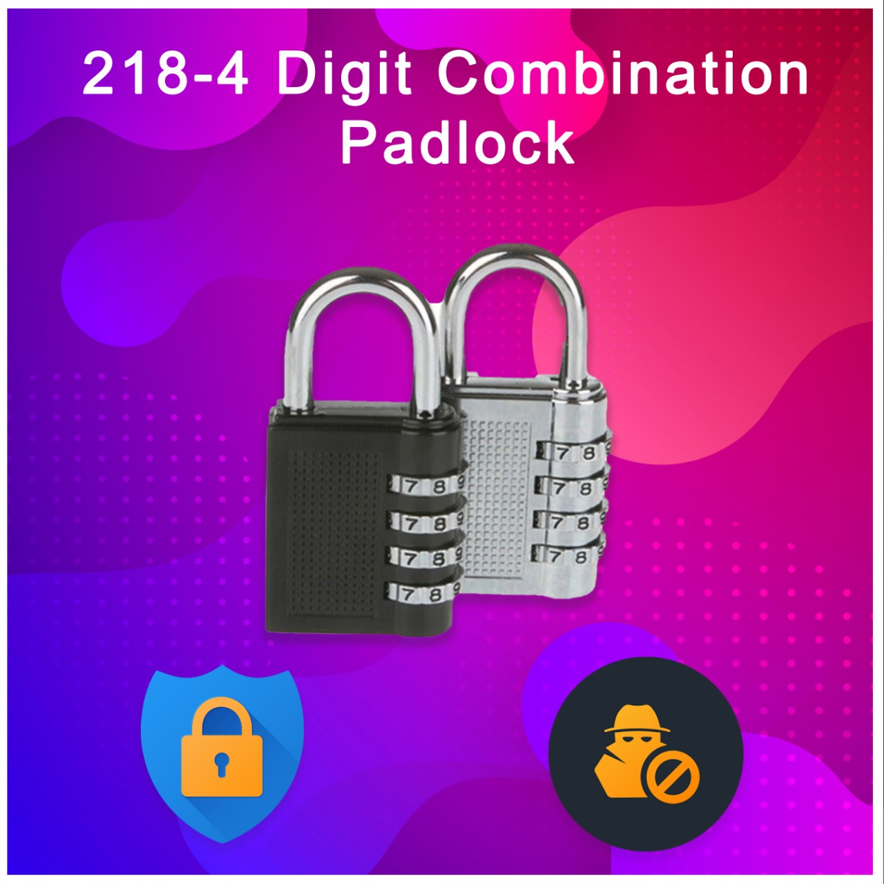 218 -4 Digit Combination Padlock 